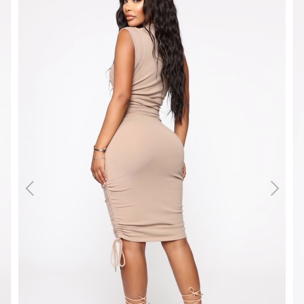 Ruched Midi Dress